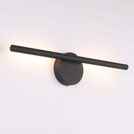 Aipsun Black Wall Sconce Rotatable 360° LED Black Wall Light Fixture for Bedroom Living Room Hotel Hallway Corridor Warm White 3000K
