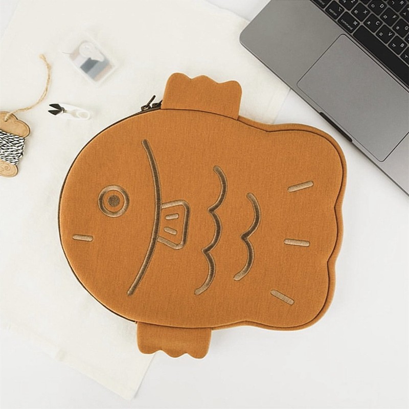 Tablet Storage Bag Cute Taiyaki Appearance Tablet Sleeve Bag Shock