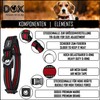 DDOXX Reflective Airmesh Dog Collar - Sturdy and Adjustable Puppy