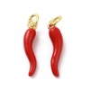 Ornazy 10Pcs Hot Pepper Dangle Charms 3D Imitation Food Pendants