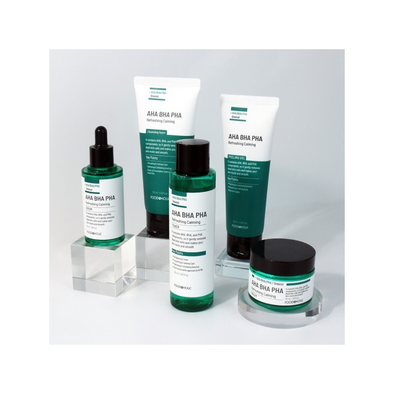 AHABAHAPAHA Refreshing Calming 5-piece set (toner + serum + cream