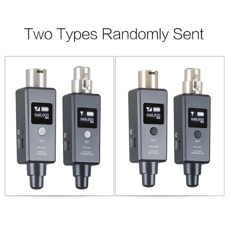 Micphone Transmitter, REFENG 1 Pair Microphone Wireless System Micphone Wireless