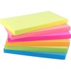 4A Sticky Notes,3 x 5 Inches,Neon Assorted,Lined,Self-Stick Notes,100 Sheets/Pad,6 Pads/Pack,4A
