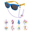 SKYCOOOOL Kids Glasses Strap (8PCS) Unicorn Rainbow Adjuster Stretchy Eyeglass