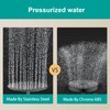 AULEEND All Metal Rain Shower Head - Heavy Duty Stainless