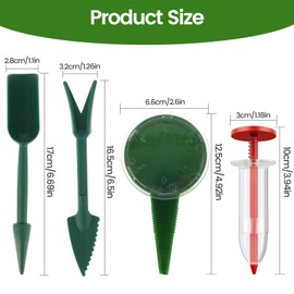 Digger Seed Spreader,Sowing Seeds Dispenser Set,Mini Seed Dispenser for Small Seeds, Handheld Seed Planter Tool Seed Dibber Multifunctional Spacer Gardening Tools