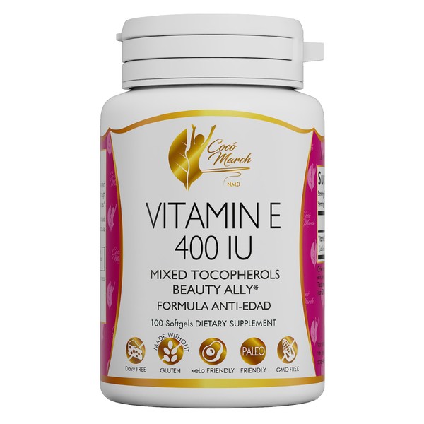 Cocó March N.M.D Natural Vitamin E 400 IU-Mixed Tocopherols, Beauty