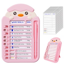 LEOQINA Chore Chart for Kids Multiple Kids，to Do List Checklist Board，Detachable Planning Message Board 13 Cardstock ，DIY Message Board Daily and Weekly Planner Home Routine Planning Reminder