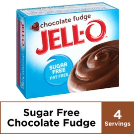Jell-O Chocolate Fudge Sugar Free & Fat Free Instant Pudding & Pie Filling Mix (1.4 oz Box) Pack of 24