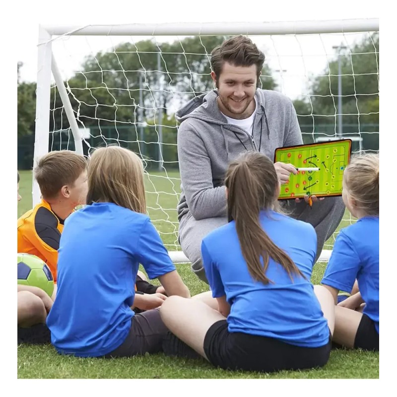 Pizarra Táctica Magnética Plegable para Entrenadores de Fútbol con Accesorios