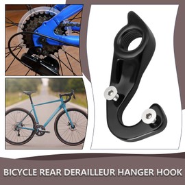 YINETTECH 1 Piece Bicycle End Hook CC136 Aluminium Alloy Derailleur Hanger Mechanical Gear Hook for Rear Wheel Compatible with Cube Black