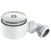 McAlpine ST90CP10-70 90mm Shallow Shower Trap Chrome Plated Plastic, White