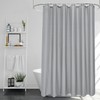 EurCross Grey Shower Curtains Mould Proof Resistant Washable, Quick Dry