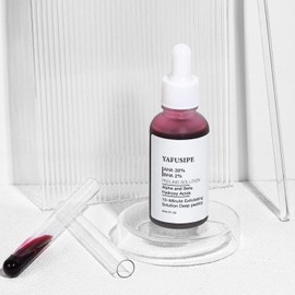 Yapushipe AHA 30%+BHA 2% Peeling Solution Home Use Facial Chemical Skin Liquid Exfoliator Acid 1Floz Salicylic Acid / 야푸시페 AHA 30% + BHA 2% 필링 솔루션 가정용 얼굴용 화학 스킨 액체 각질 제거제 산 1Floz 살리실산