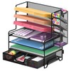 REEPLAN 4 Tier Desk Organizer + 3 Tier File Holder