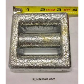 RotoMetals Uncoated Lead Lace Thru Style Scuba Hard Weights 4 pounds