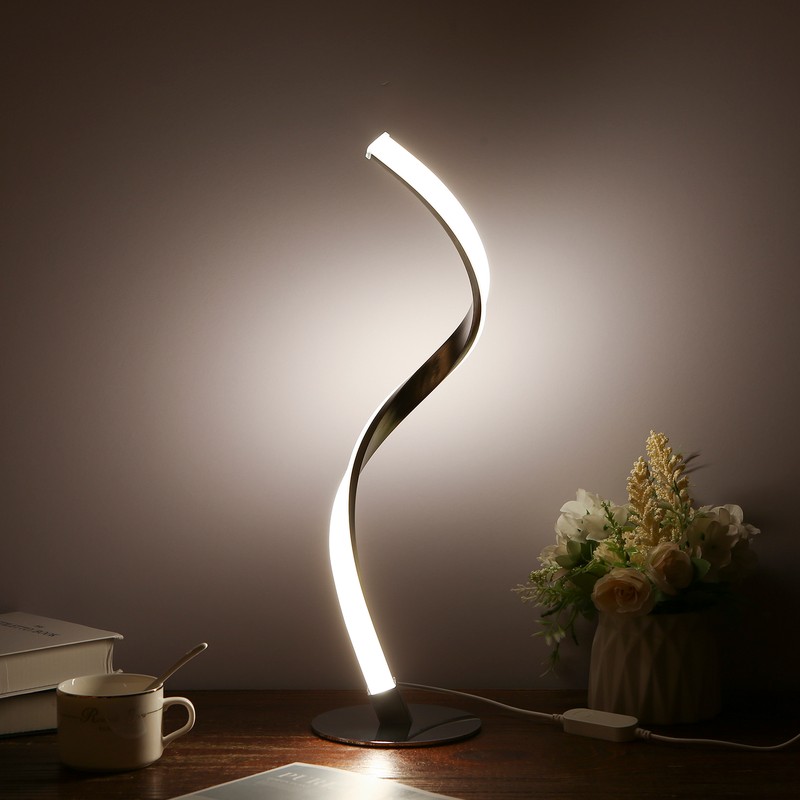 Neoglint 10W Spiral LED Table Light Dimmable 3 Lighting Colors