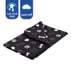 YöL Black Dog Sherpa Pet Blanket Comforting Puppy Dog Separation