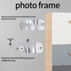 16 Pcs Flush Mount Brackets, Interlocking Photo Frame Hooks Brackets,