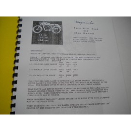 1960's Capriolo Motorcycle Parts & Service Manual-NEW