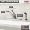 Delta Faucet Classic Single-Handle Kitchen Faucet with Side Sprayer, Chrome