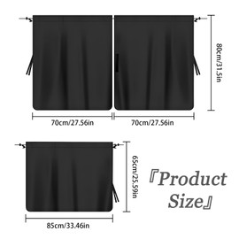 HIAHXC 3 Pcs Car Window Shades for Baby Removable Universal Car Window Cover Removable Auto Privacy Window Cover for Rear Window & Partition