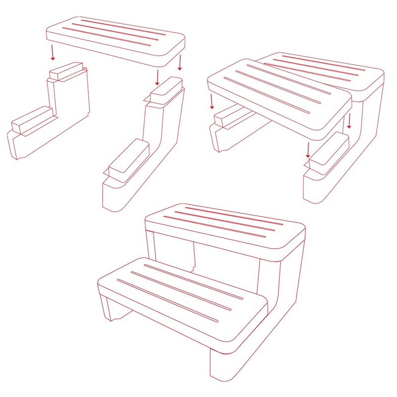 SpaEase Classic Hot Tub Step Espresso