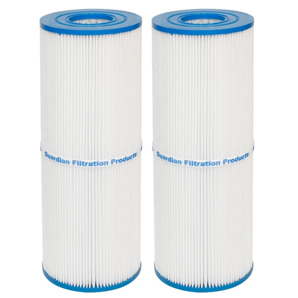 Guardian Filtration - Pool & Spa Cartridge Filter Replacement for Pleatco PRB25-IN, Unicel C-4326, C4326, and Filbur FC-2375 | Easy to Clean 25 Sq. Ft. Filter Media | Model 413-106 (2 Pack, White)