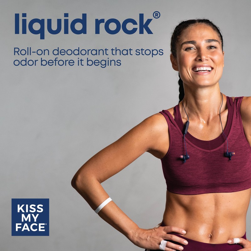 Kiss My Face Liquid Rock Deodorant Roll-On, Lavender, 3 Fl