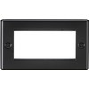 Knightsbridge 4G Modular Faceplate - Matt Black