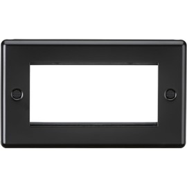 Knightsbridge 4G Modular Faceplate - Matt Black