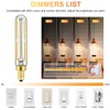 LEOOLS LED Bulb Dimmable 4W Equal 2700k Warm White Amber