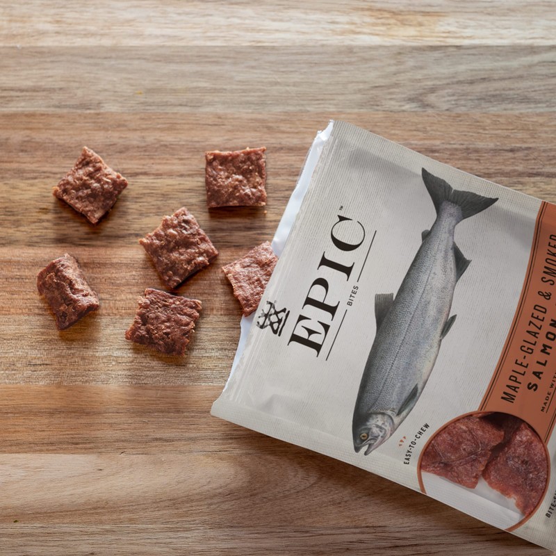 EPIC Salmon Bites, Wild Caught, 8 ct, 2.5 oz Pouches