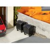 Faller F180933 Wheelie Bins - Black (Pack of 2)