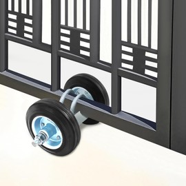 Sliding Gate Wheels Kit, Sealed Bearing Rolling Gate Hardware Kit, Heavy Duty Sliding Gate Rollers for Shops or Warehouses with Varying Door Sizes,600Lbs Load Capacity