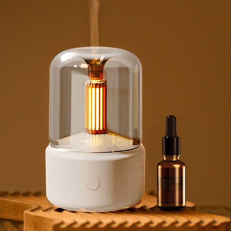 Candlelight Essential Oil Diffuser Plastic with 120ml Water Tank USB