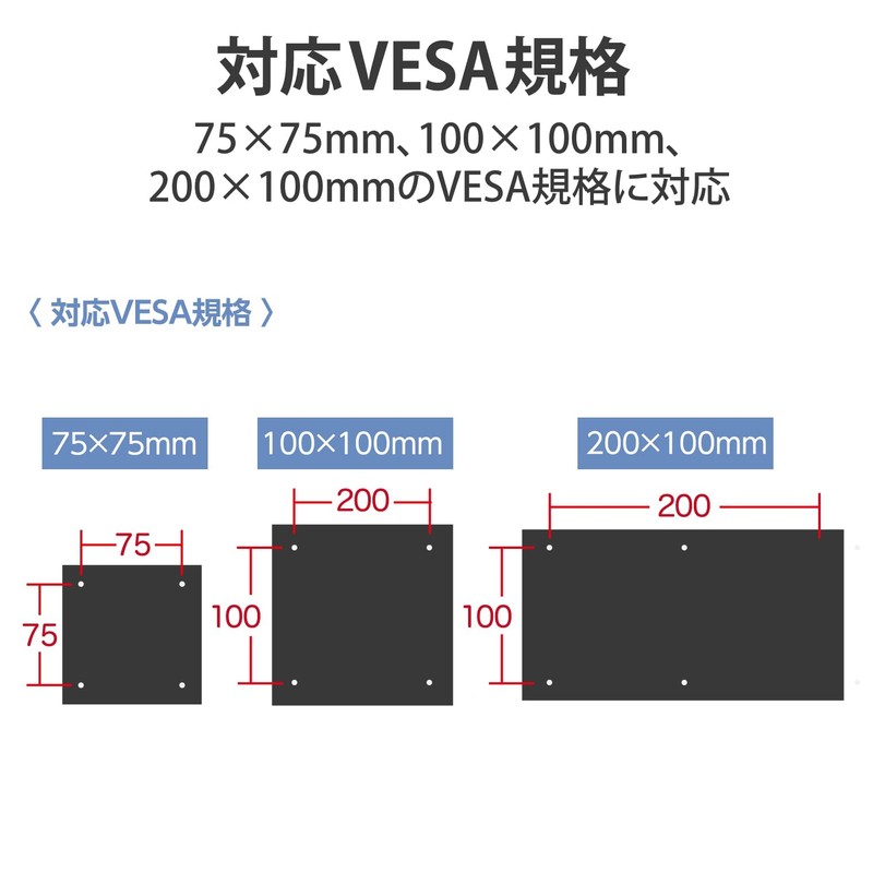 ELECOM TV Accessory TV Rear Storage HDD Holder Black AVD-TVRHD01BK