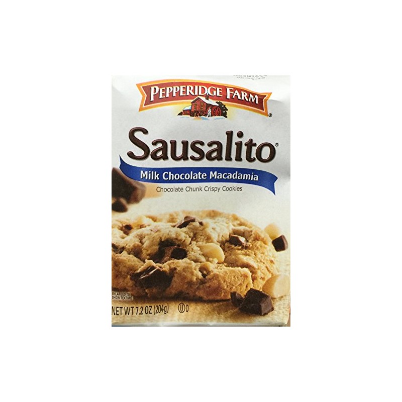 7.2oz Pepperidge Farm Sausalito Milk Chocolate Macadamia, Pack of 2