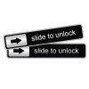 Unbranded/Generic 2x Slide To Unlock Vinyl Decals / Car Stickers