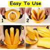 Kitchen Fruit Corer Slicer Mango Slicer Stainless Steel Blade Peeler