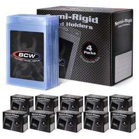 BCW Semi Rigid Card Holder #1 | 1000 Pack | Semi Rigid Card Sleeves for Card Grading | Compatible with Standard Grading Services for Vintage & Modern Sports Cards