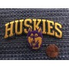 UW Washington Huskies Embroidered Iron On Patch Vintage 3.75” X