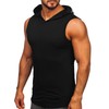 FLYFIREFLY Men's 2 Pack Workout Hooded Tank Tops Bodybuilding Athletic