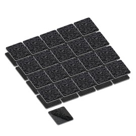 KING MOUNTAIN 1x1 Inch Hook and Loop Strips, 20 Sets Nylon Self Adhesive Tape, Double Sided Strong Back Adhesive Tape and Dots for Office, Home and Crafting, Heavy Duty, Black