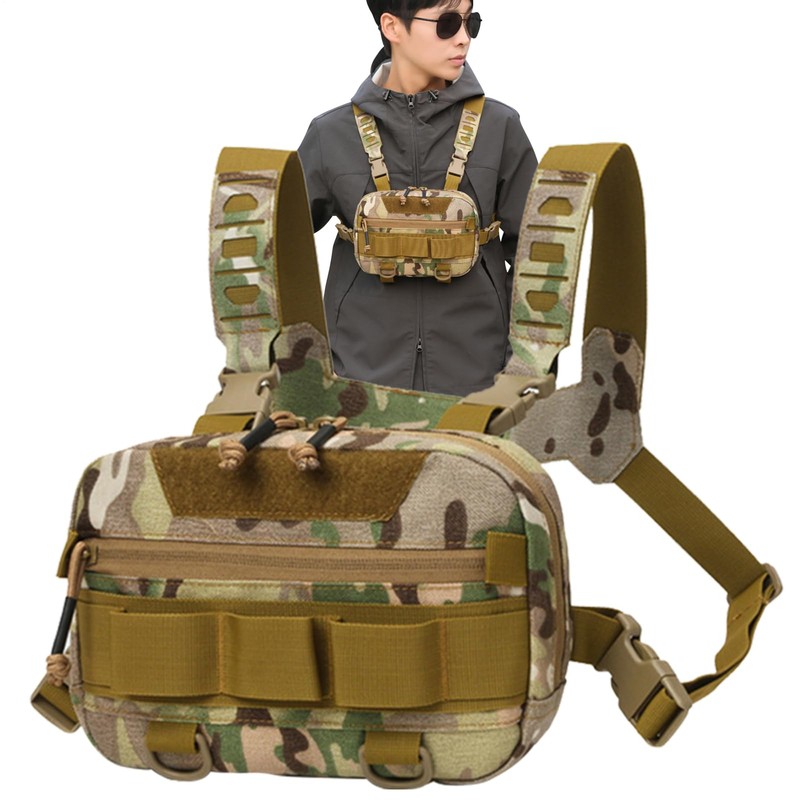 Running Chest Pack,Oxford Cloth Portable Fishing Chest Bag 20L -