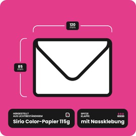 Netuno 25 Mini Dark Red Envelopes DIN C7 80 x 120 mm 115 g Sirio Colour Cherry Coloured Envelopes Small for Business Cards Thank You Business Cards Gift Cards Bonus Cards Money