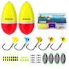 THKFISH Slip Bobber Kit, 35PCS Freshwater Fishing Tackle Kit Slip