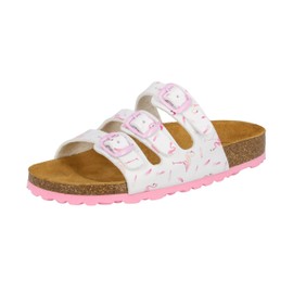 Lico Bioline Flaminco, Ciabatte Bambina, Bianco (Weiss/Rosa Weiss/Rosa), 28 EU
