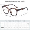 JixGien Reading Glasses for Women - Oprah Style Square Readers