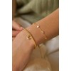 Estella Bartlett Moon CZ Gold Plated Stretch Sienna Bracelet